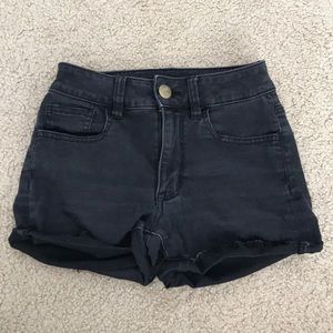 American Eagle Black Denim Shorts
